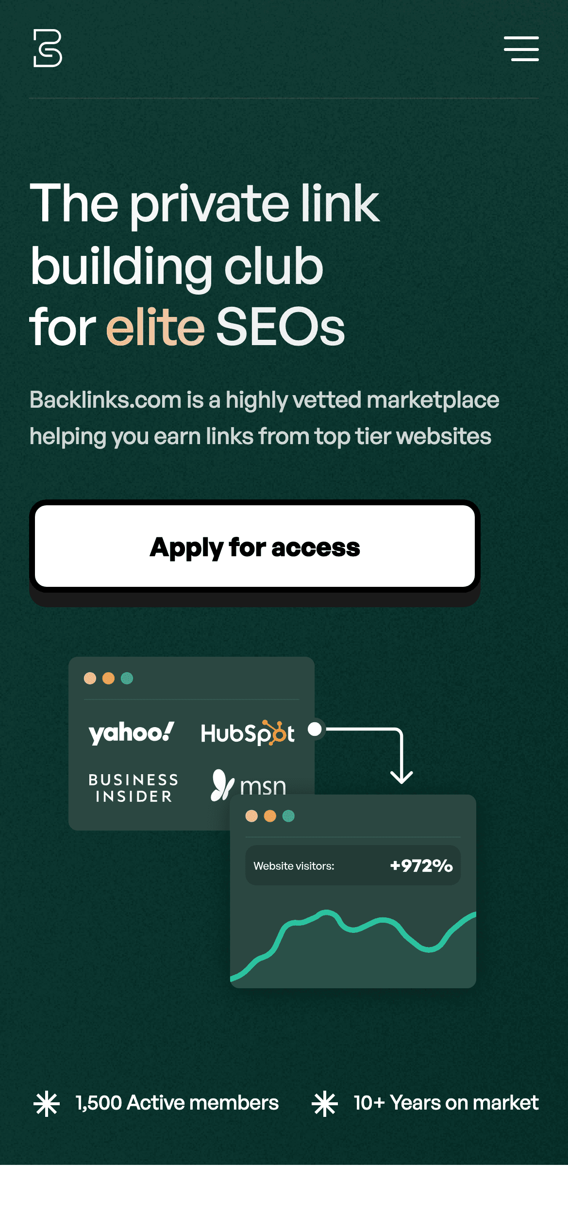 Backlinks on mobile: Home