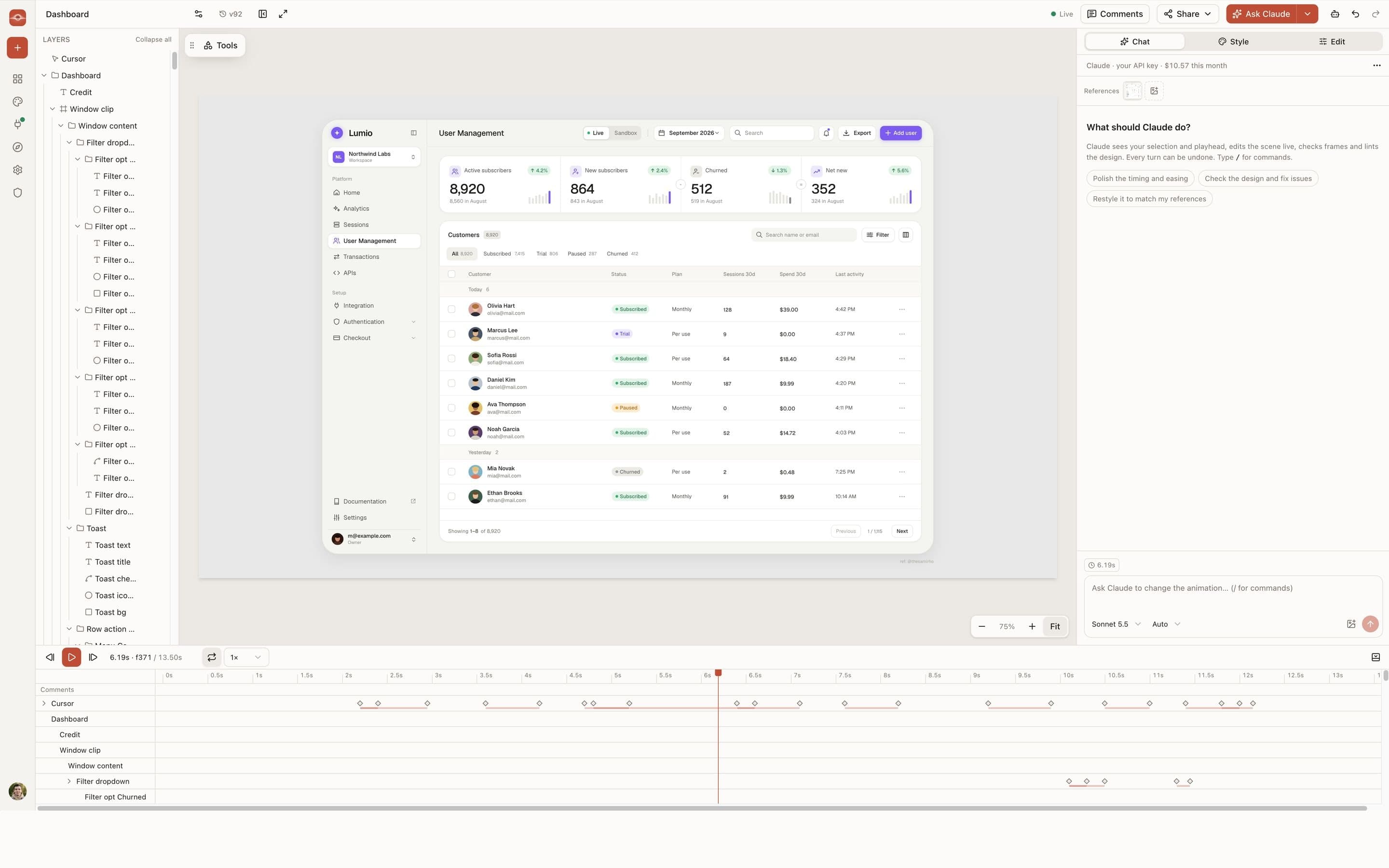 Keyline: Editor and chat